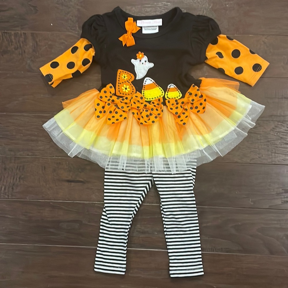 Halloween Dress 2 piece Baby Girl outfit 0-3M